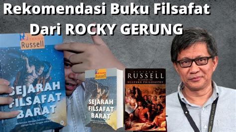 Rekomendasi Buku Filsafat Barat Dari Rocky Gerung Sejarah Filsafat