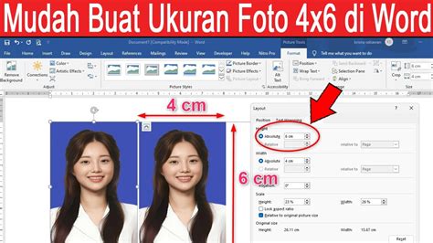 CARA MEMBUAT ATAU MENGATUR UKURAN FOTO 3X4 DI WORD YouTube