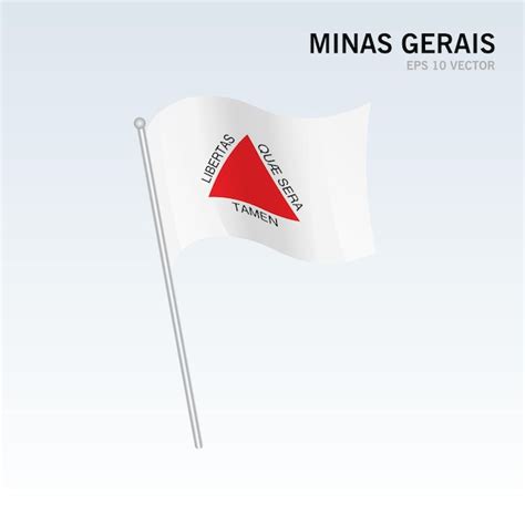 Premium Vector Waving Flag Of Minas Gerais States Federal District Of