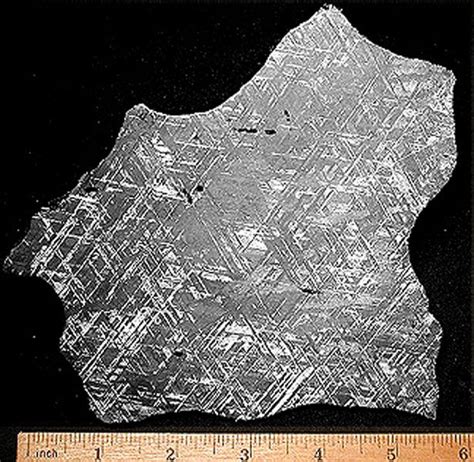 Widmanstätten Pattern Meteorite Iron Nickel And Octahedrite Britannica