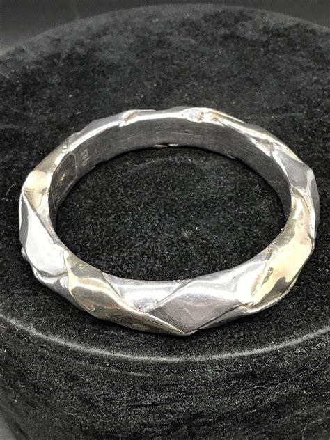 Vintage 925 Sterling Silver Electroform Modernest 2 Tone Bracelet EBay