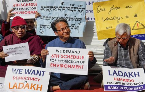 Demand Statehood Sixth Schedule For Ladakh Kargil Observes Strike