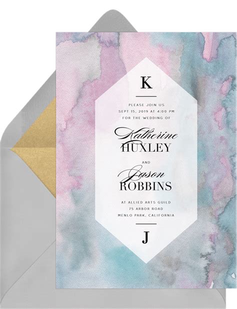 Romantic Watercolor Invitations Greenvelope