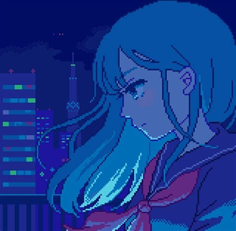 #PixelGirl | Anime pixel art, Pixel art characters, Cool pixel art