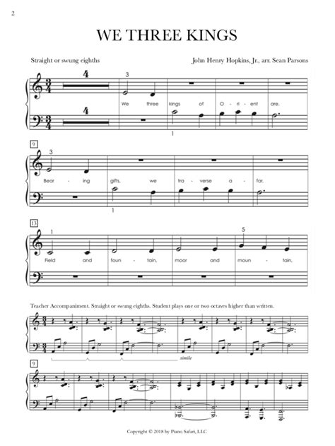 We Three Kings Sheet Music