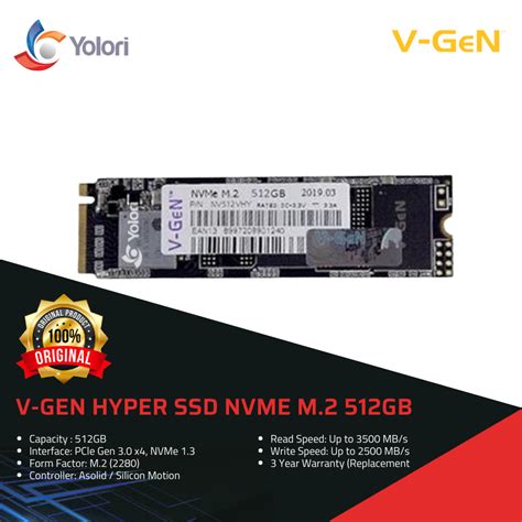 V Gen Hyper Ssd Nvme M2 512gb Lazada Indonesia