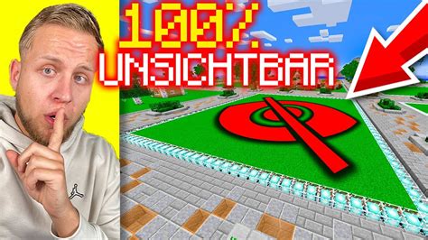 Für 100 UNSICHTBARE BASE finden in Minecraft YouTube