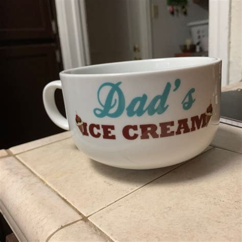 Personalized Ice Cream Bowl Personalized Dad Ice Cream Bowl Custom