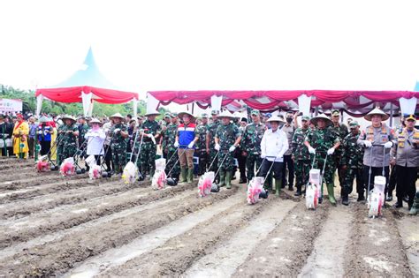 Dukung Ketahanan Pangan Nasional TNI AD Bersama PHR Olah 100 Ha Lahan