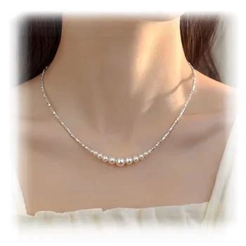 Carline Elegant Fine Pearls Necklace Minimalist K Gold Plated