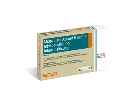 Midazolam Accord Injektions oder Infusionslösung Accord Healthcare