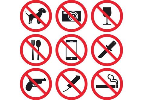 Prohibition Sign Vectors 84685 Vector Art at Vecteezy