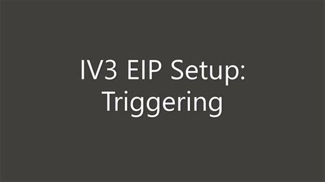 Iv3 Vision Sensor Support Ethernet Ip Setup How To Trigger Youtube