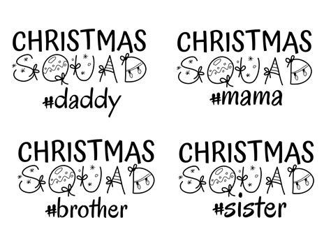 Christmas Squad 2022 Svg Squad Goals Svg Christmas Squad Etsy Uk