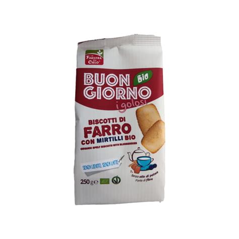 Biscotti Di Farro Con Mirtilli Buongiorno Bio G La Finestra Sul