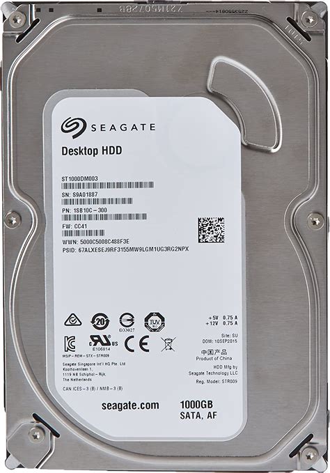 Seagate Barracuda ST1000DM003 Disco Duro Interno De 1 TB SATA III