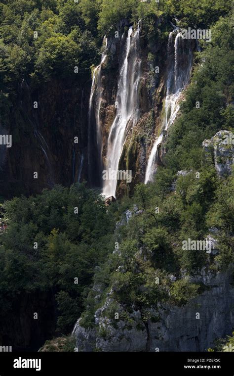 Plitvice Jezero In Croatia National Park Stock Photo Alamy