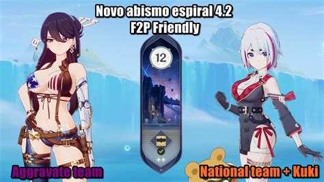 Genshin Impact 4 2 Novo Abismo Espiral Piso 12 F2P Friendly