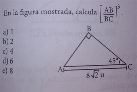 En la figura mostrada calcula AB BC ³ Brainly lat