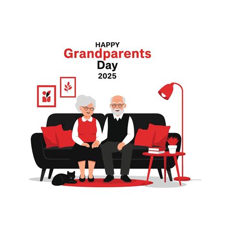 Grandparents Day 2025 Celebration Illustration Family Love, Elderly