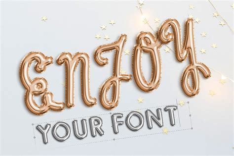 Foilballoon Color Bitmap Font By Evlogiev Creative Products