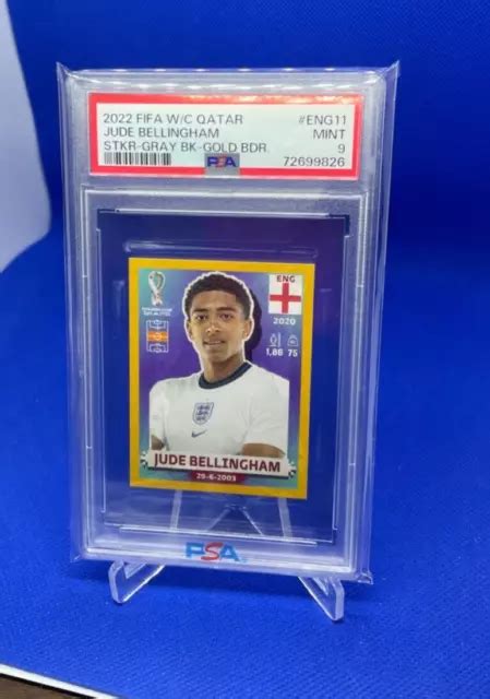 Panini World Cup Qatar Jude Bellingham Sticker Gold Parallel Rare