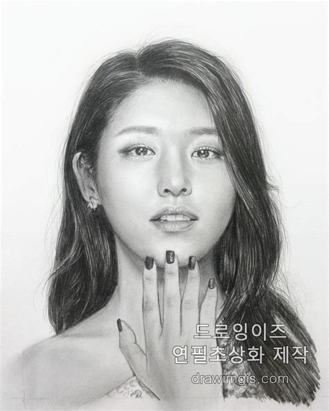 Aoa 설현 연필초상화 초상화갤러리 초상화제작 드로잉이즈