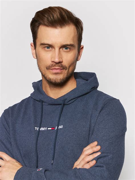 Tommy Jeans Sweatshirt Tjm Straight Logo DM0DM11632 Dunkelblau Regular