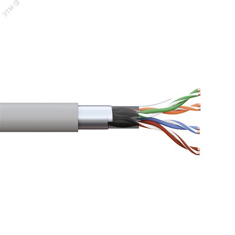 Кабель витая пара TERACOM PRO Cat.5E F/UTP 4 пары solid 24AWG оболочка ...