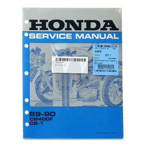 Motorcycle Service Policy Manual Replacement Parts