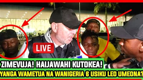 Live Yametimiaa Kutoka Uwanja Wa Ndege Zimevuja Yanga Yatua Na