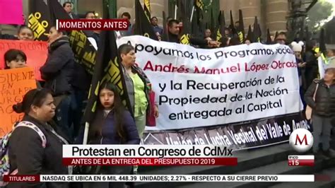 Protestan En Congreso De Cdmx Grupo Milenio