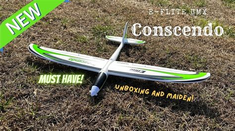 E Flite Umx Conscendo All New Unboxing And Maiden Youtube