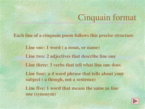 Cinquain Poems About Nature