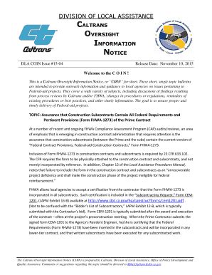 Fillable Online Dot Ca Form Fhwa Of The Caltrans Dot Ca Fax