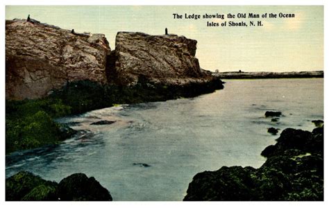 New Hampshire Isles Of Shoals Ledge Showing Old Man Of Ocean United