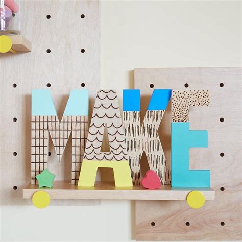 Decorating with Wooden Letters | Wood letters, Wooden letters, Wood ...