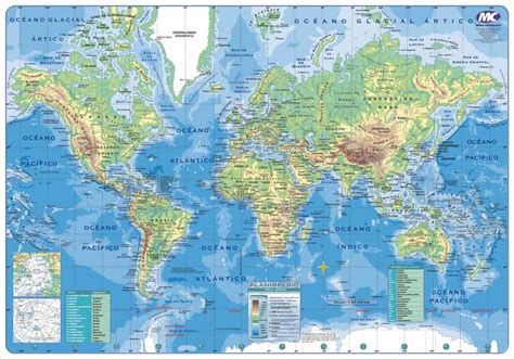 Mapa N Pol Planisferio X Un Distribuidora La Colo