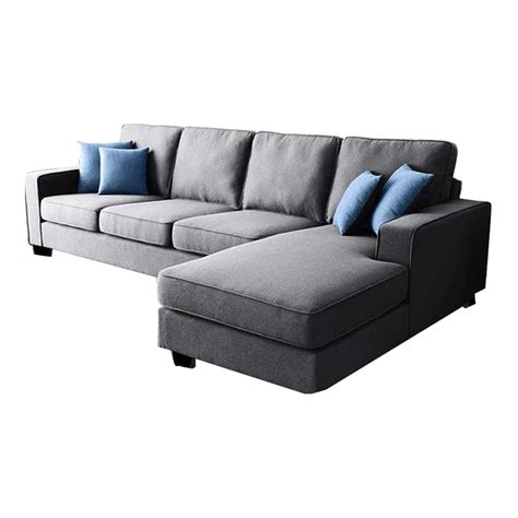 Velvet Modern Grey Corner Sofa Set Seating Capacity Size X