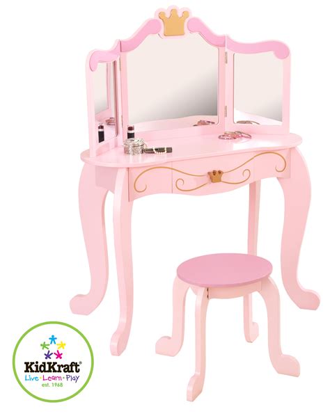 Kidkraft 76123 Tocador Y Taburete Estilo Princesa Amazones