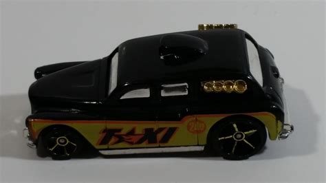 2009 Hot Wheels Hw City Works Cockney Cab Ii Taxi Black Die Cast Toy C Treasure Valley