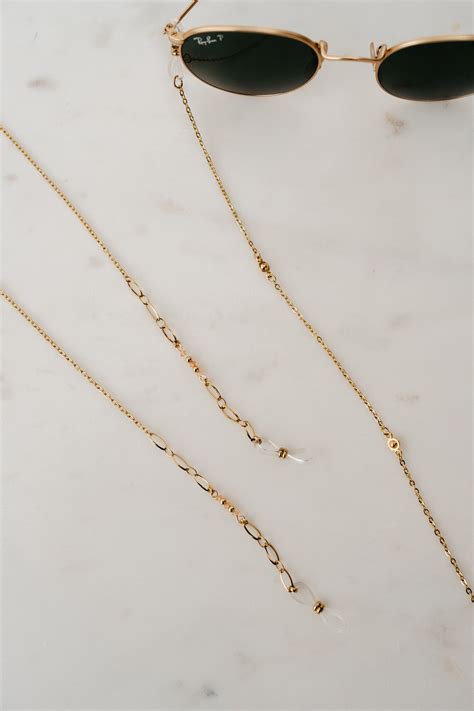 Gold Glasses Chain 24k Gold Plated Sunglasses Chain Etsy