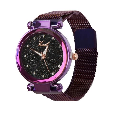 Luxury Women Starry Sky Watch Magnet Strap Buckle Female Wristwatch