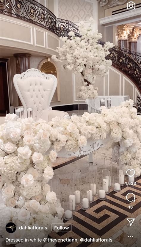 Elegant White Wedding Setup