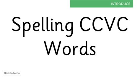 Week Lesson Spelling Ccvc Words Phonics Phase Presentation