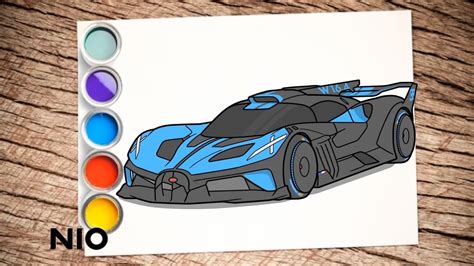 How To Draw A BUGATTI BOLIDE 2020 Sports Car YouTube