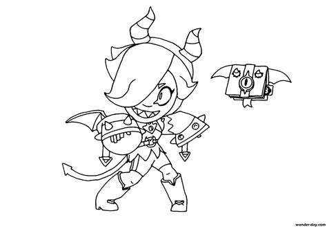 Colette Brawl Stars Coloring Pages — Free Printable