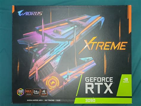 Gigabyte Aorus RTX 3090 24GB Xtreme Edition, Computers & Tech, Parts ...