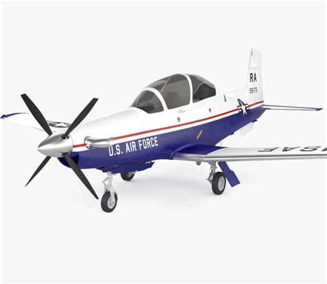 Beechcraft T-6A Texan II 3D model - Aircraft on Hum3D