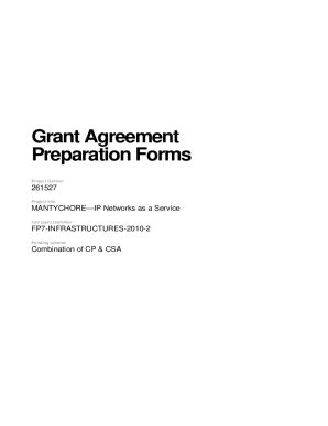 Fillable Online Grant Agreement Preparation In Horizon Europe